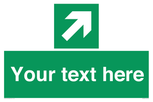 Custom Arrow Top Right Sign